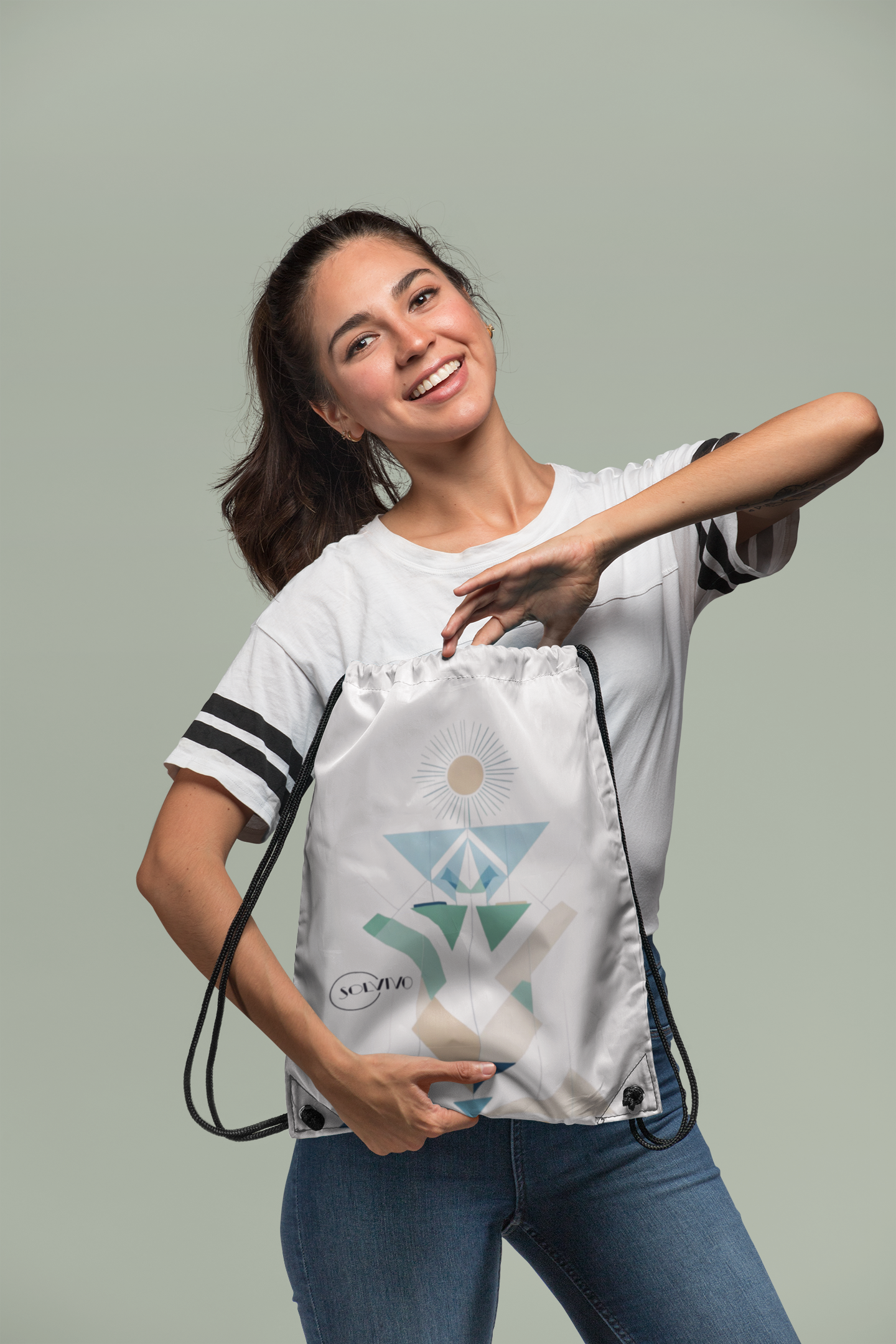 LUMEA – Premium Turnbeutel | Minimalistisches Design von SOLVIVO | Symbol für Bewusstsein & Verbindung