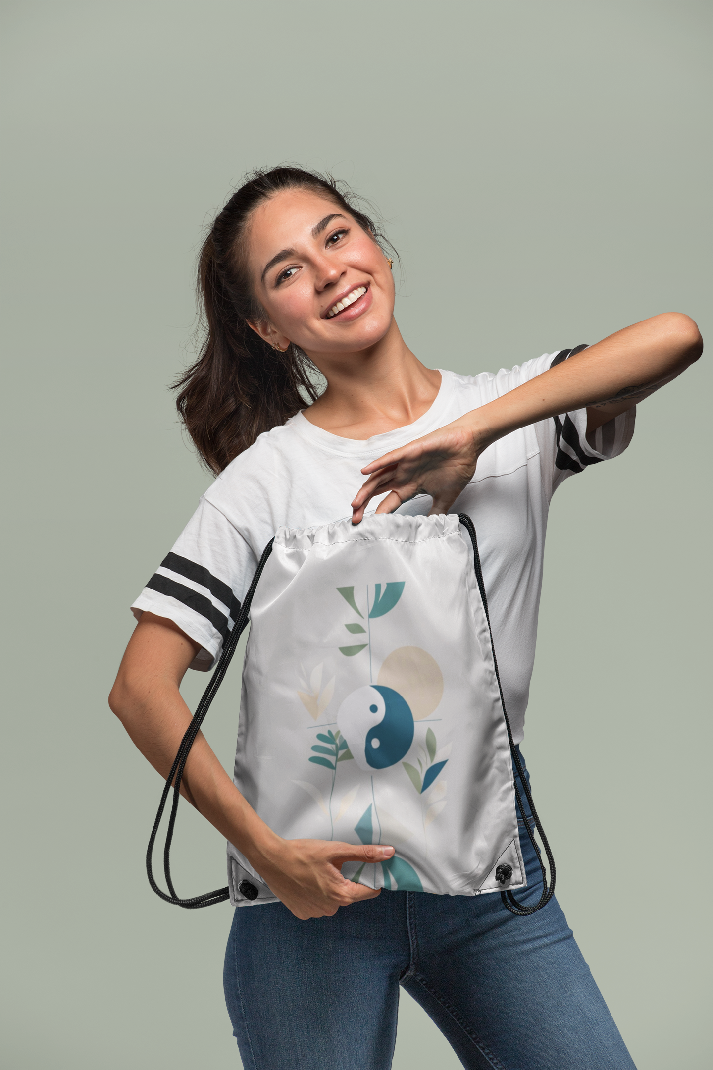 NIVO – Premium Turnbeutel | Minimalistisches Design von SOLVIVO | Symbol für Balance & Stabilität