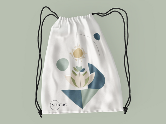 ORI – Premium Turnbeutel | Minimalistisches Design von SOLVIVO | Symbol für Ursprung & Orientierung