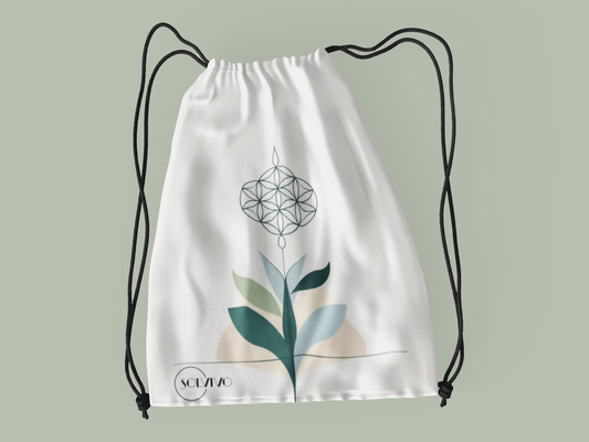 VITA – Premium Turnbeutel | Minimalistisches Design von SOLVIVO | Symbol für Lebensenergie & Wachstum