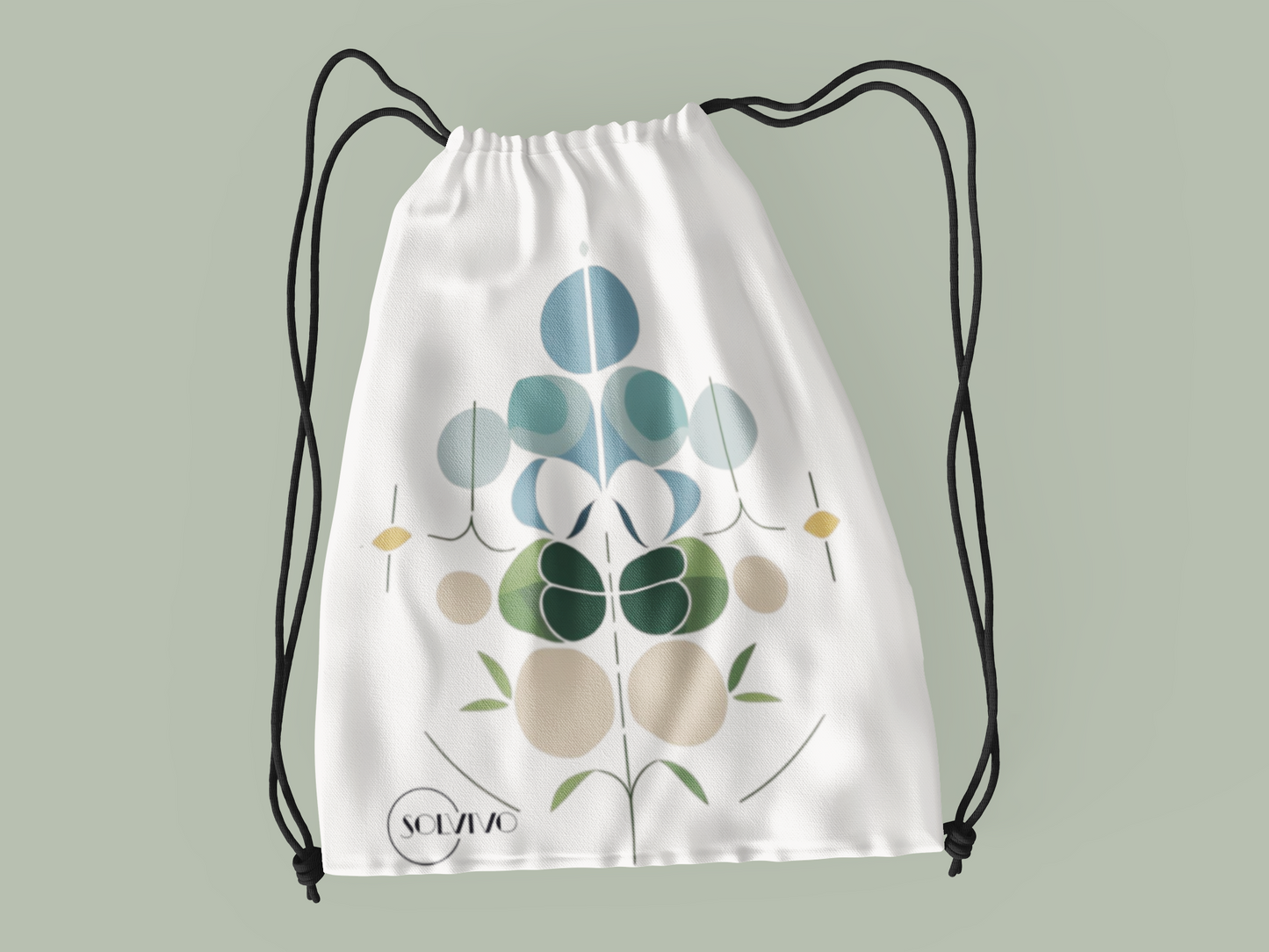 NOOR – Premium Turnbeutel | Minimalistisches Design von SOLVIVO | Symbol für Licht & Klarheit