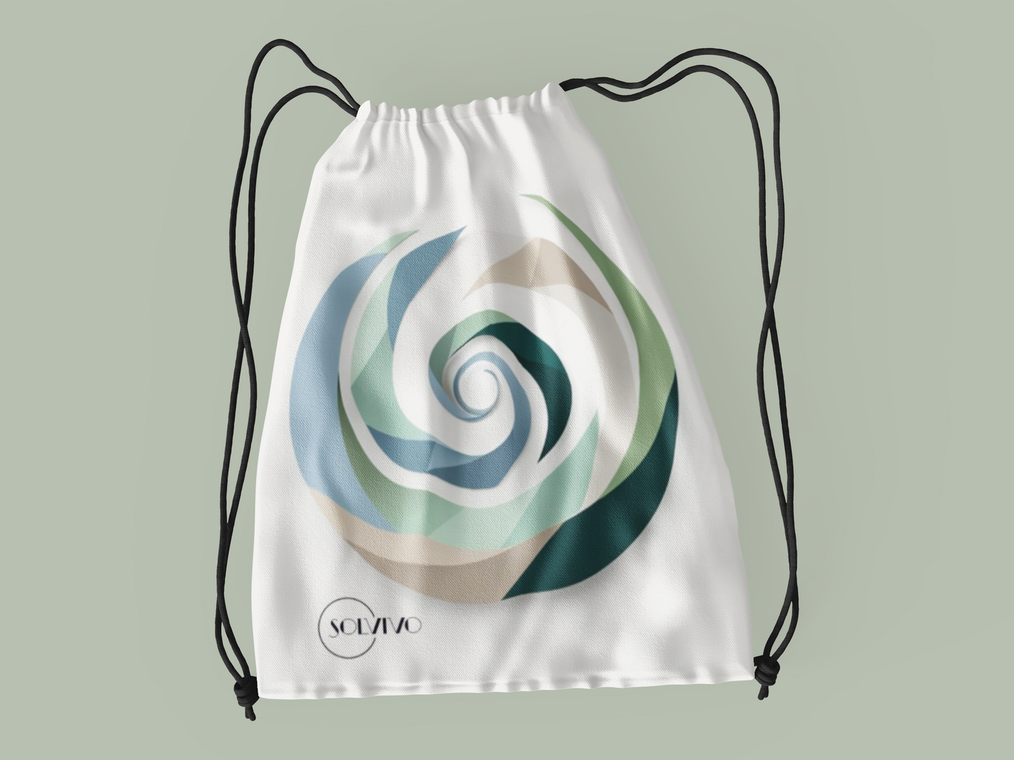 AUREA – Premium Turnbeutel | Minimalistisches Design von SOLVIVO | Symbol für Goldene Mitte & innere Ruhe