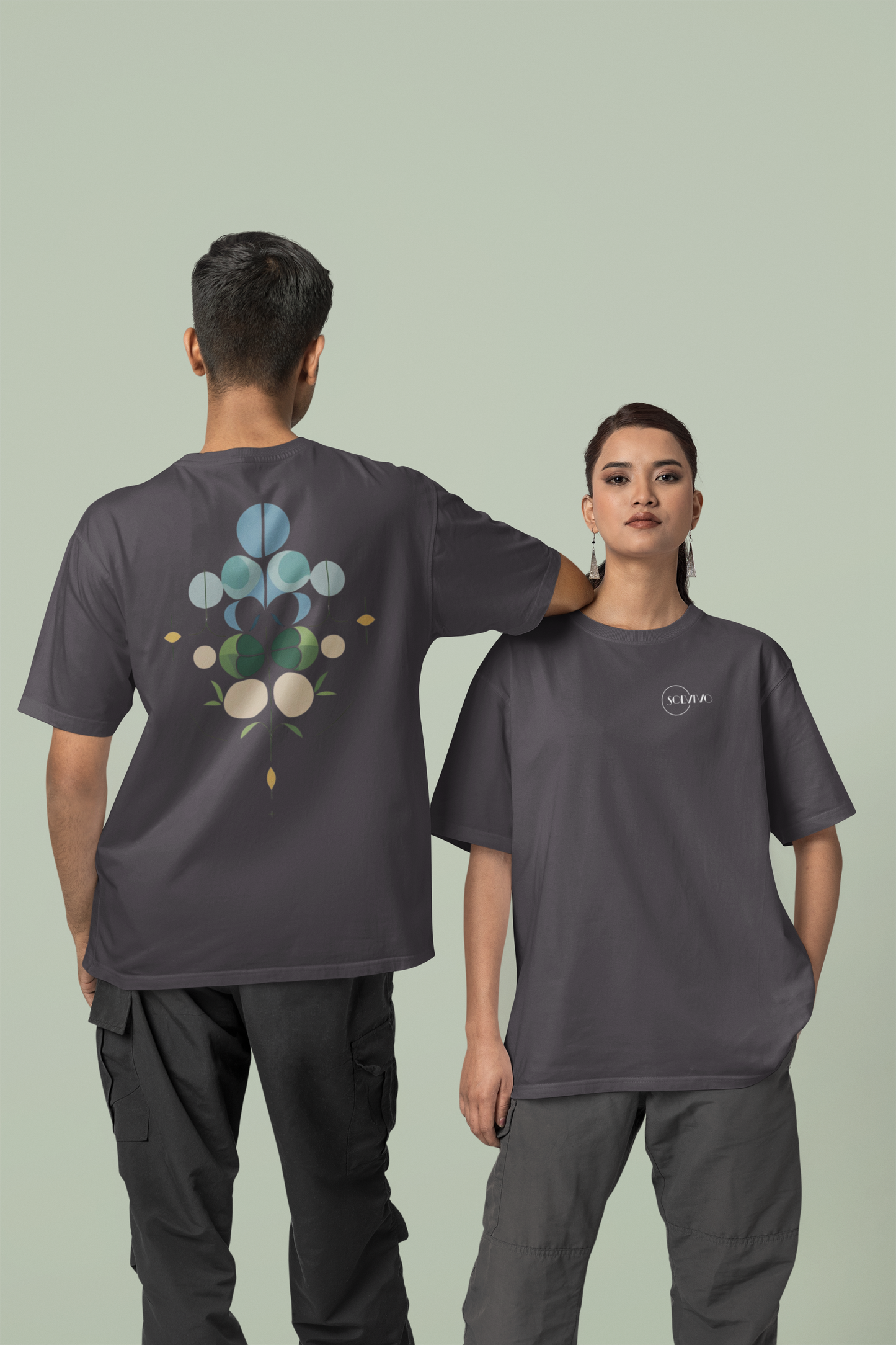 NOOR – Unisex Bio T-Shirt | Minimalistisches Design von SOLVIVO | Symbol für Licht & Klarheit