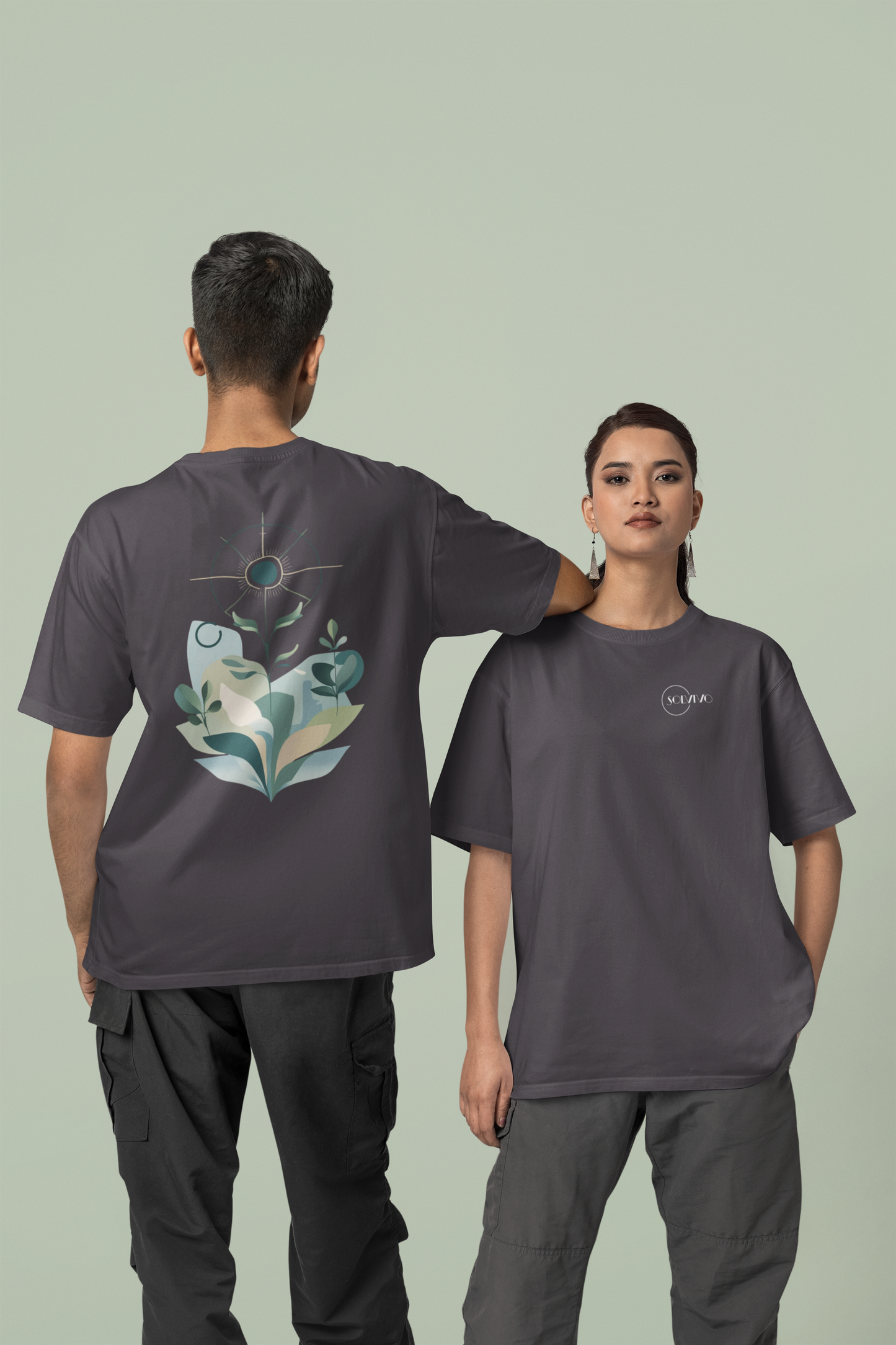 SOLEA – Unisex Bio T-Shirt | Minimalistisches Design von SOLVIVO | Symbol für Licht & Harmonie