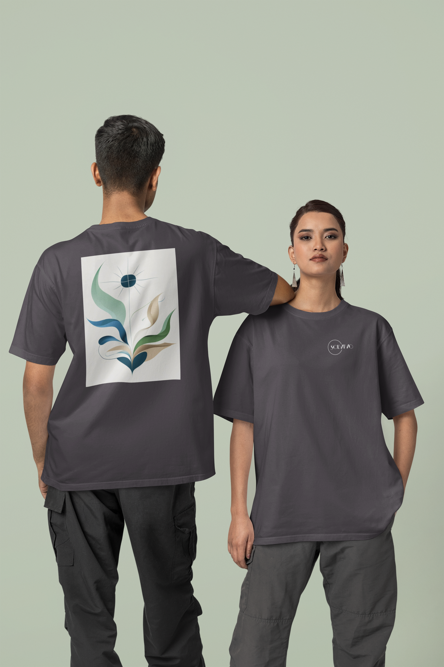 ELAR – Unisex Bio T-Shirt | Minimalistisches Design von SOLVIVO | Symbol für Klarheit & Achtsamkeit