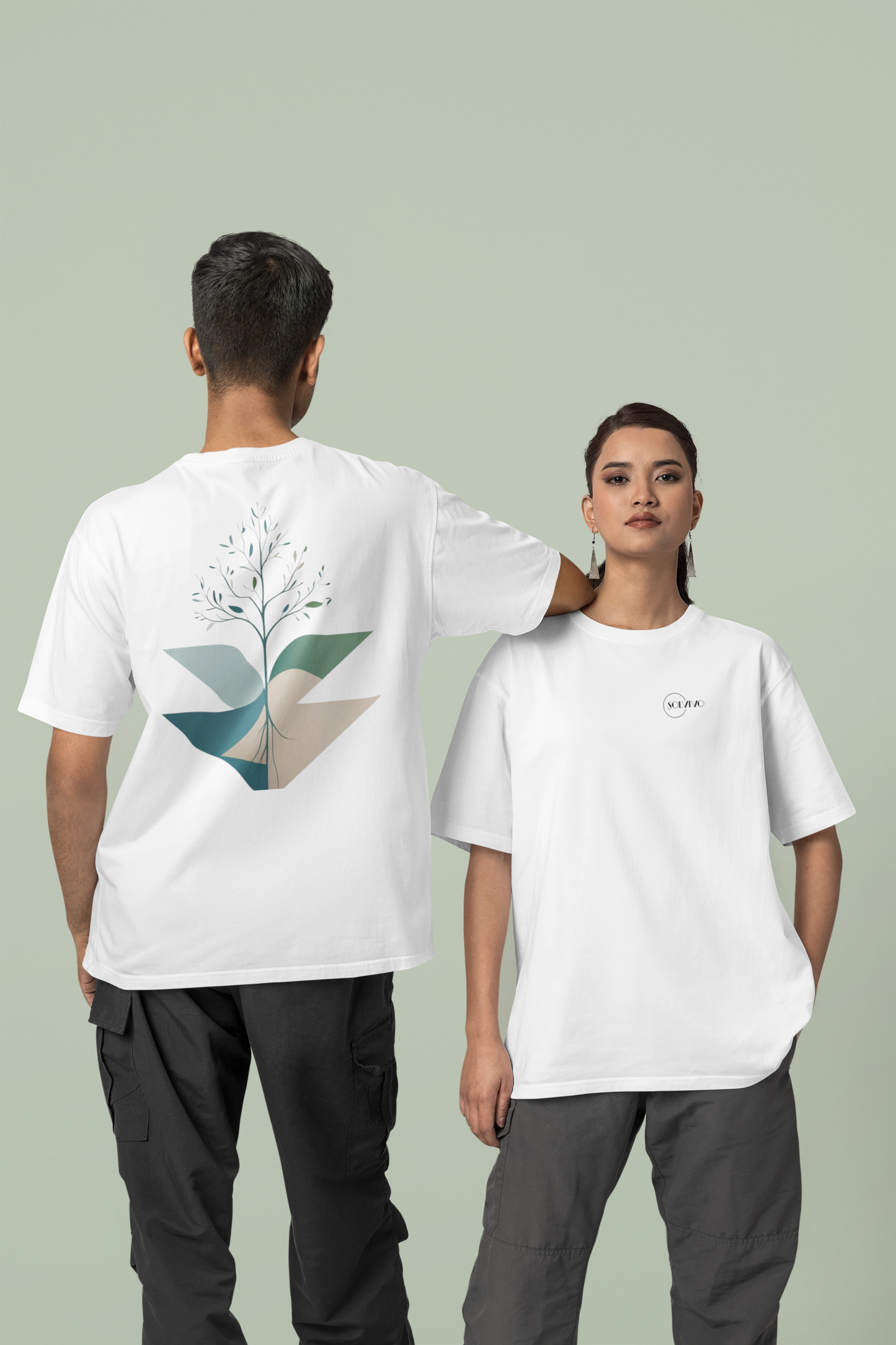 TARU – Unisex Bio T-Shirt | Minimalistisches Design von SOLVIVO | Symbol für Stärke & Wurzeln