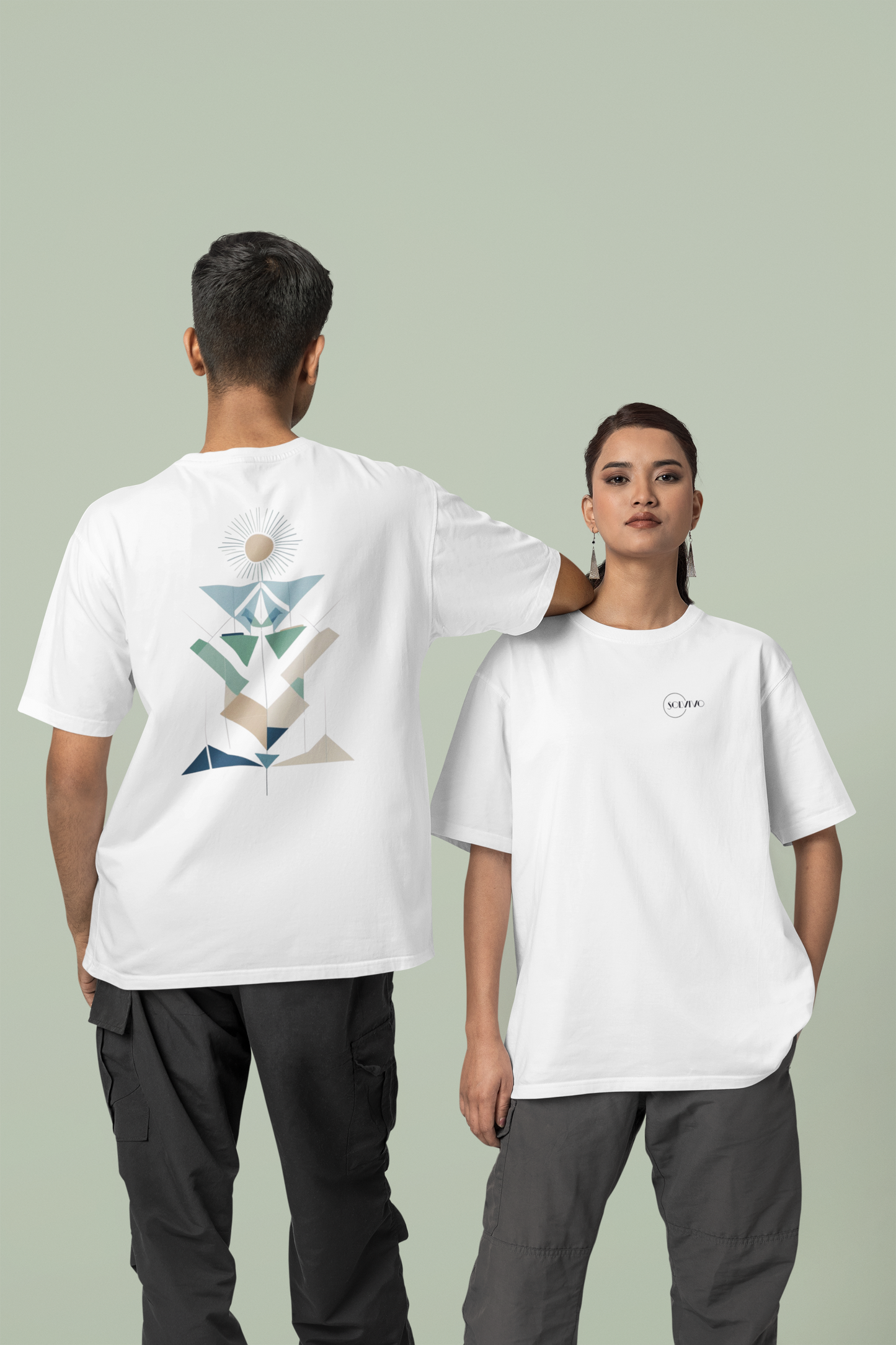 LUMEA – Unisex Bio T-Shirt | Minimalistisches Design von SOLVIVO | Symbol für Bewusstsein & Verbindung