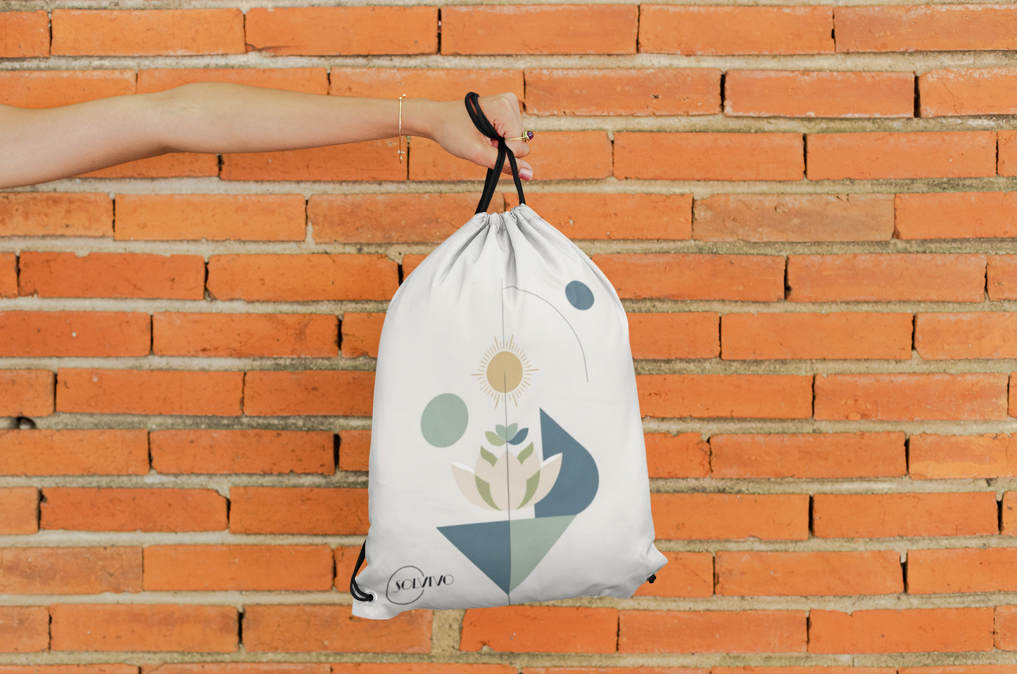 ORI – Premium Turnbeutel | Minimalistisches Design von SOLVIVO | Symbol für Ursprung & Orientierung