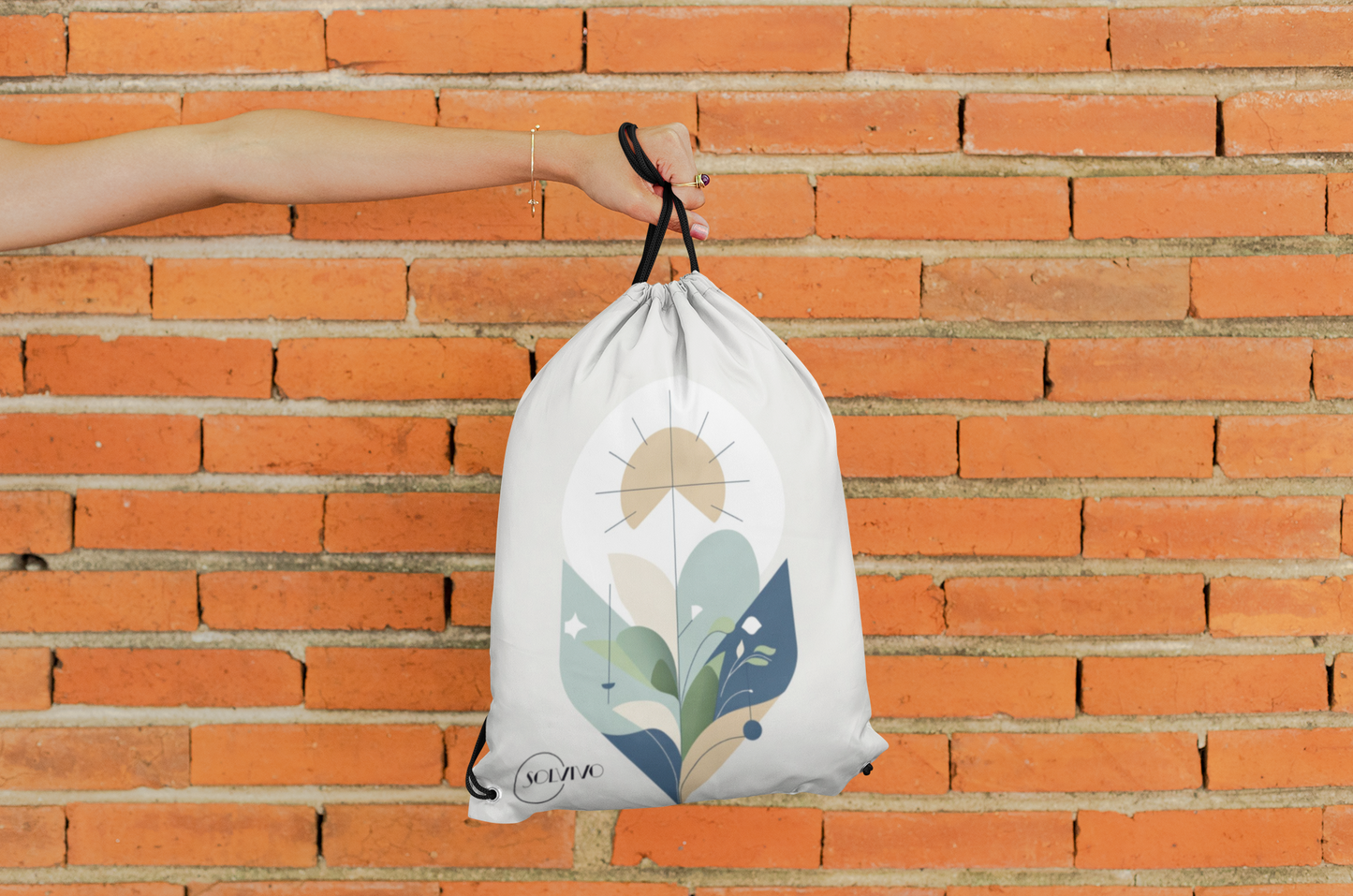 YARA – Premium Turnbeutel | Minimalistisches Design von SOLVIVO | Symbol für Balance & Harmonie