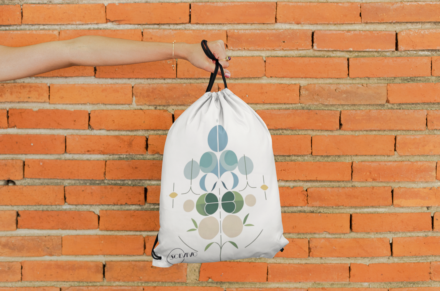 NOOR – Premium Turnbeutel | Minimalistisches Design von SOLVIVO | Symbol für Licht & Klarheit