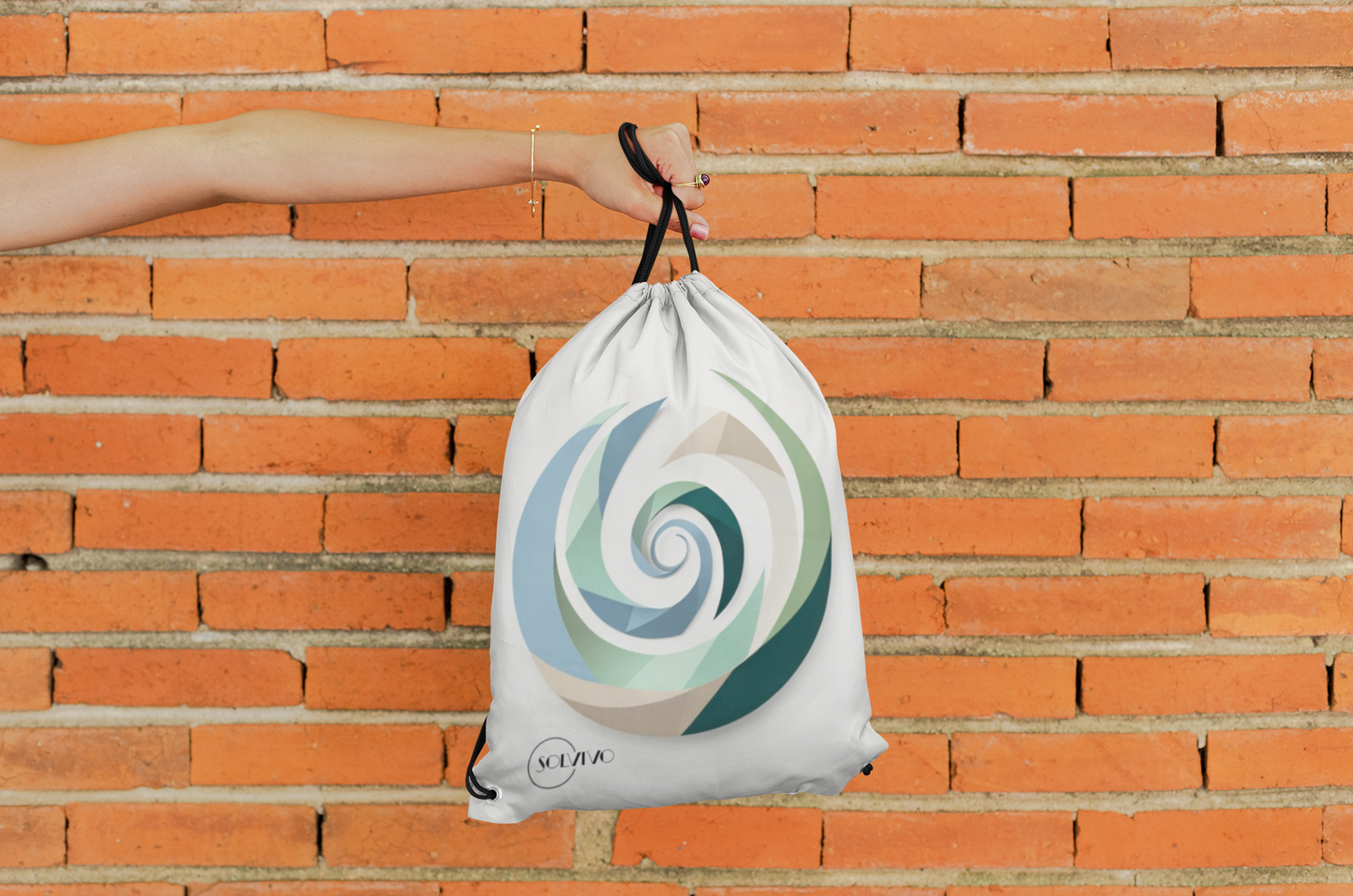 AUREA – Premium Turnbeutel | Minimalistisches Design von SOLVIVO | Symbol für Goldene Mitte & innere Ruhe