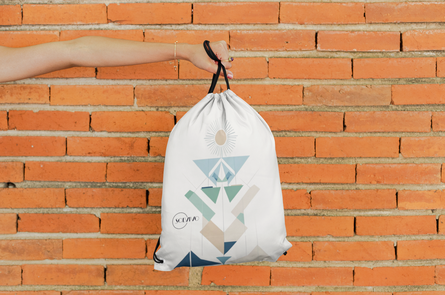 LUMEA – Premium Turnbeutel | Minimalistisches Design von SOLVIVO | Symbol für Bewusstsein & Verbindung