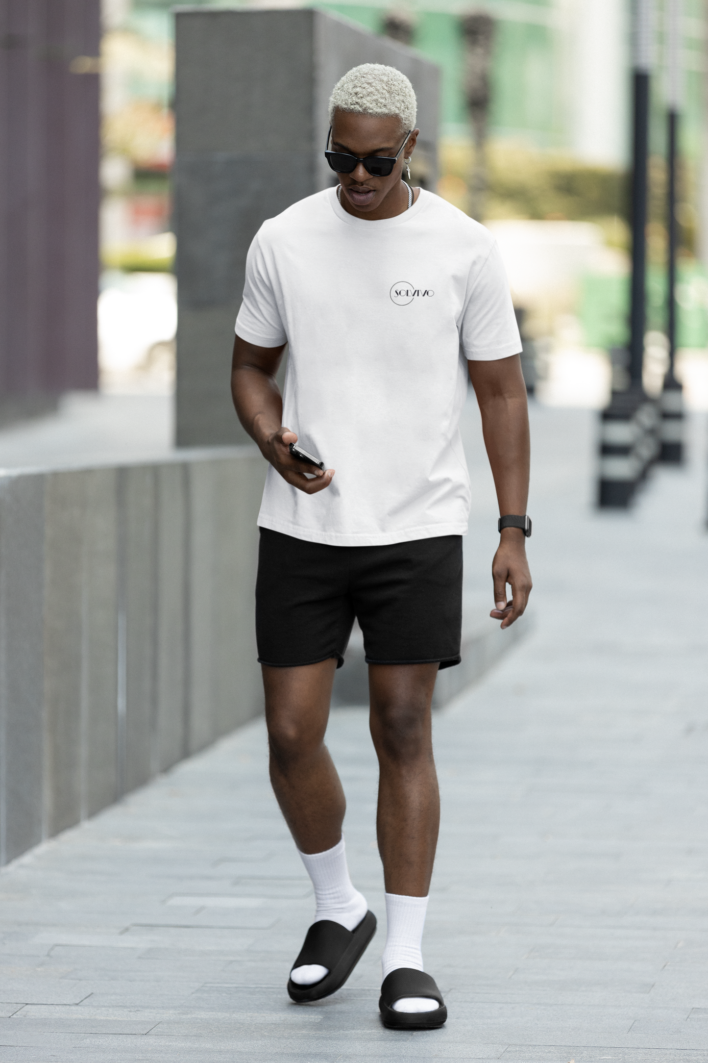 VITA – Unisex Bio T-Shirt | Minimalistisches Design von SOLVIVO | Symbol für Lebensenergie & Wachstum