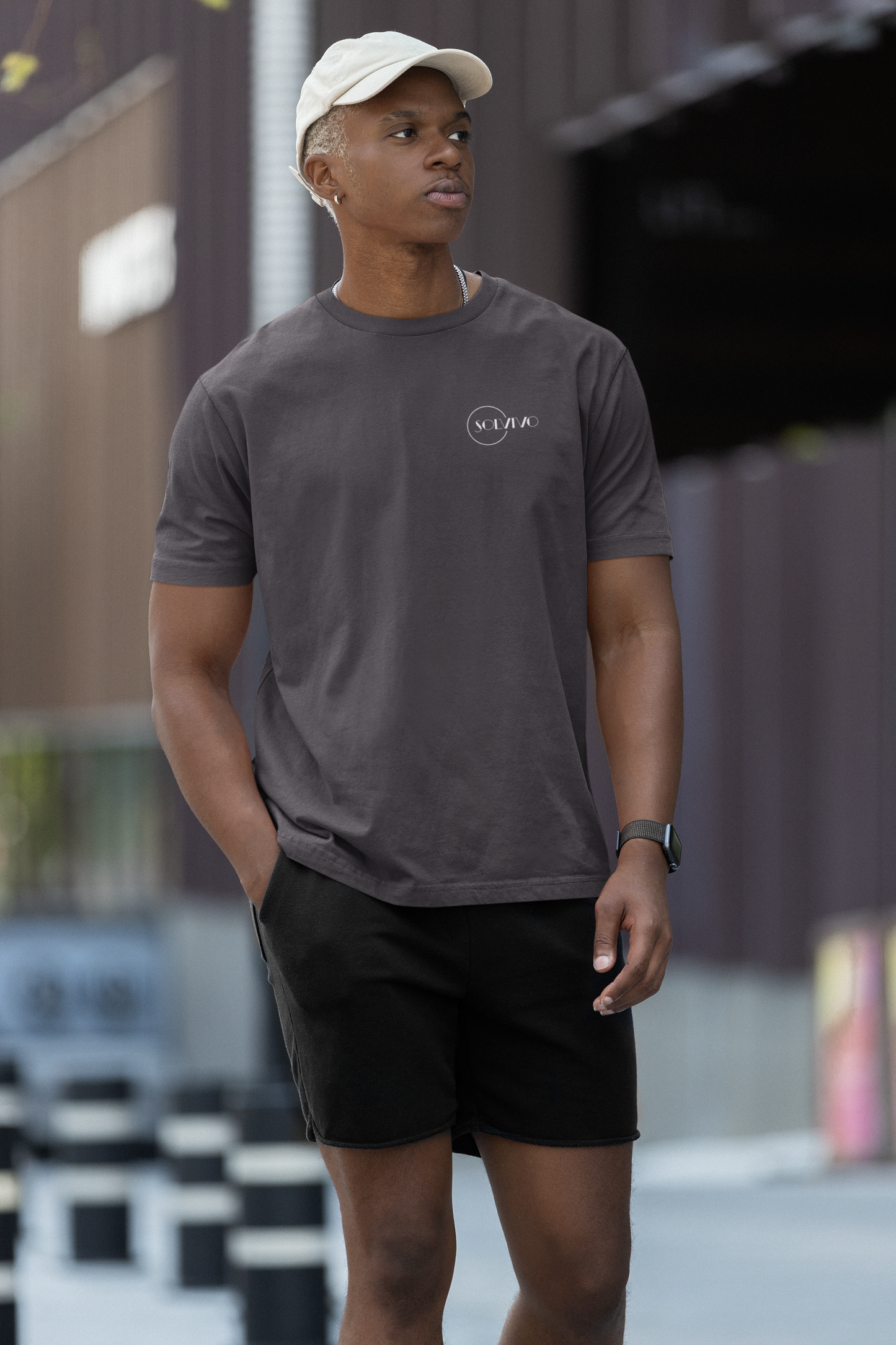 AUREA – Unisex Bio T-Shirt | Minimalistisches Design von SOLVIVO | Symbol für Goldene Mitte & innere Ruhe