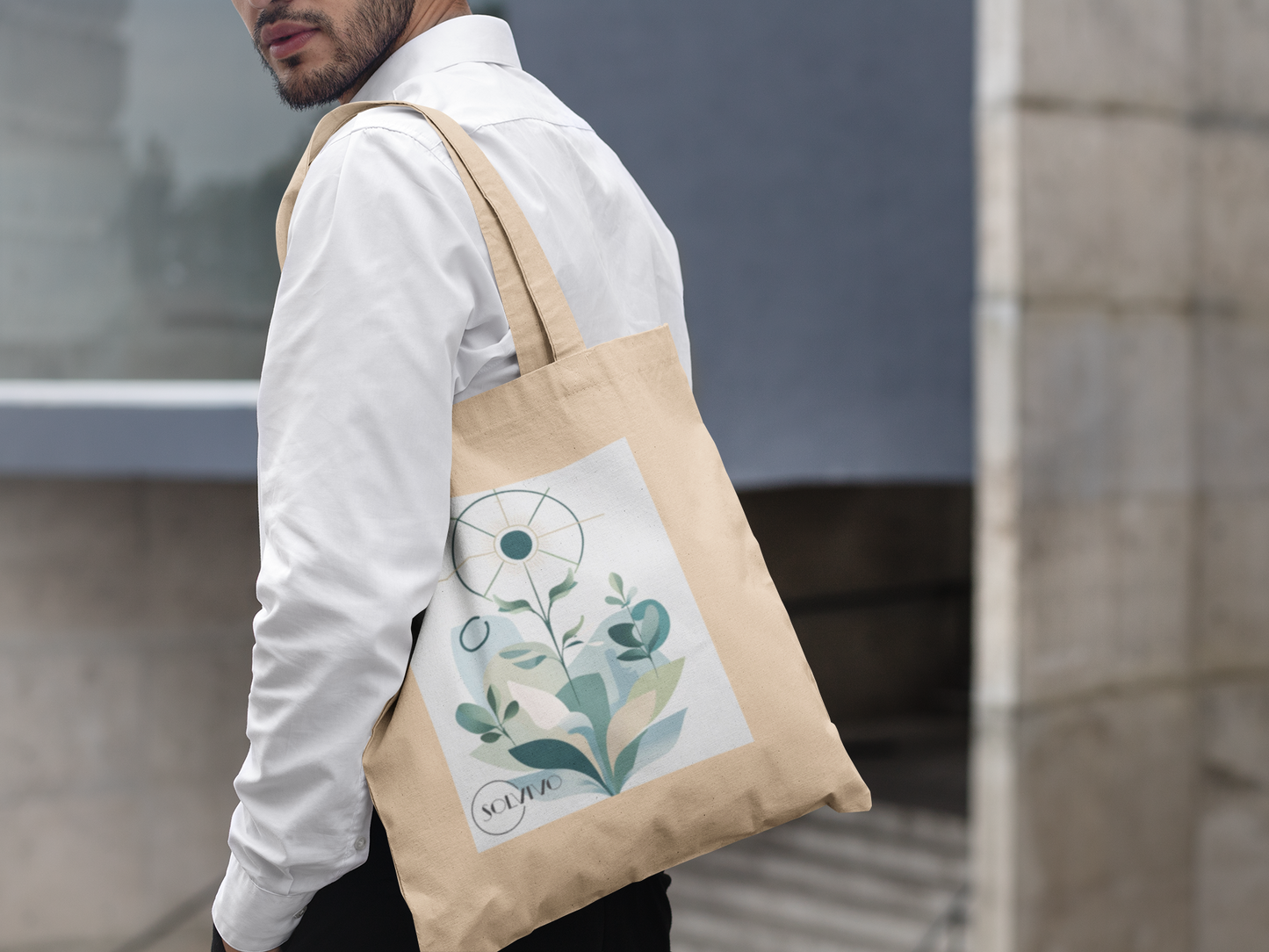 SOLEA – Bio Tote Bag | Minimalistisches Design von SOLVIVO | Symbol für Licht & Harmonie