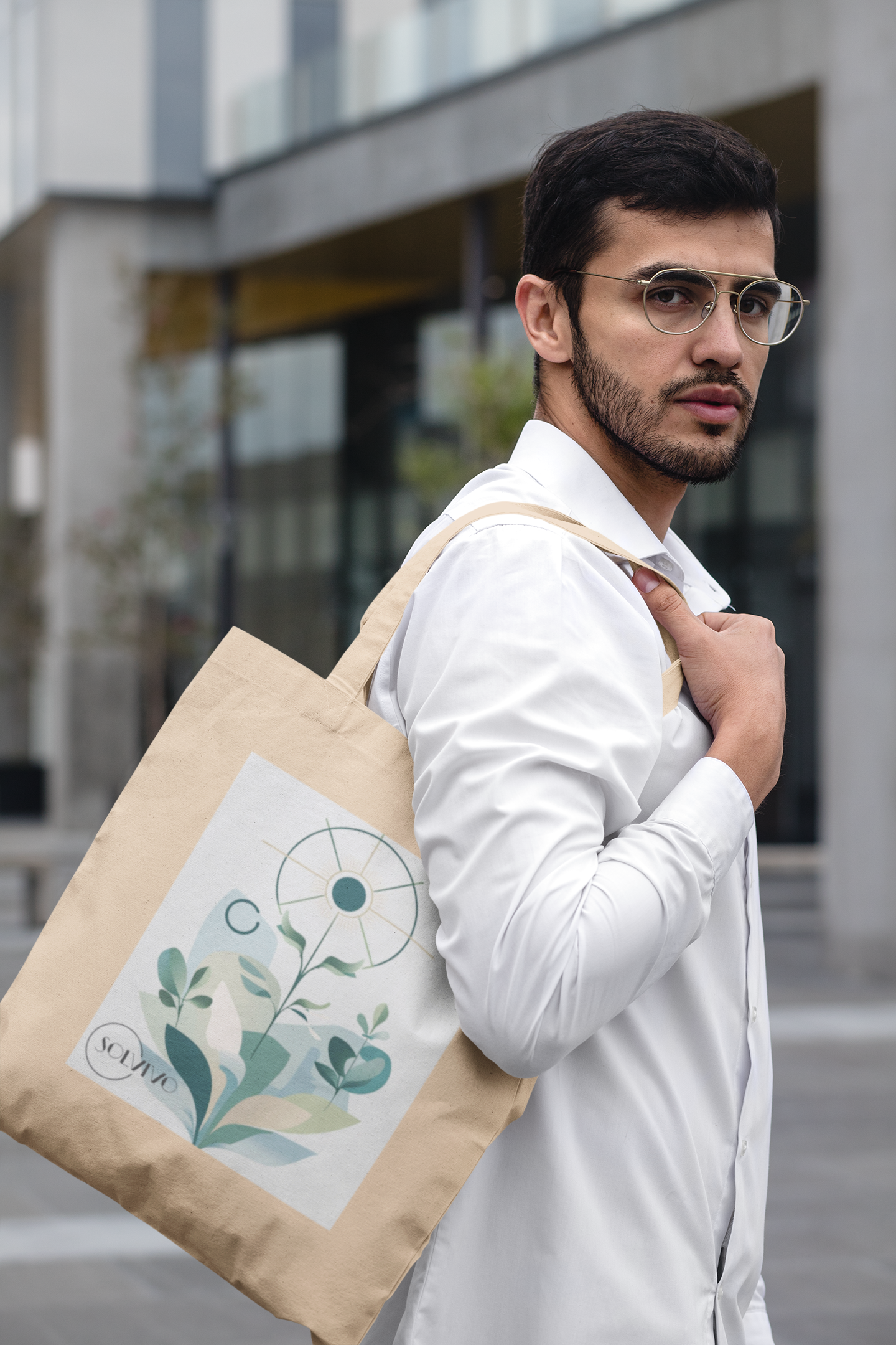 SOLEA – Bio Tote Bag | Minimalistisches Design von SOLVIVO | Symbol für Licht & Harmonie