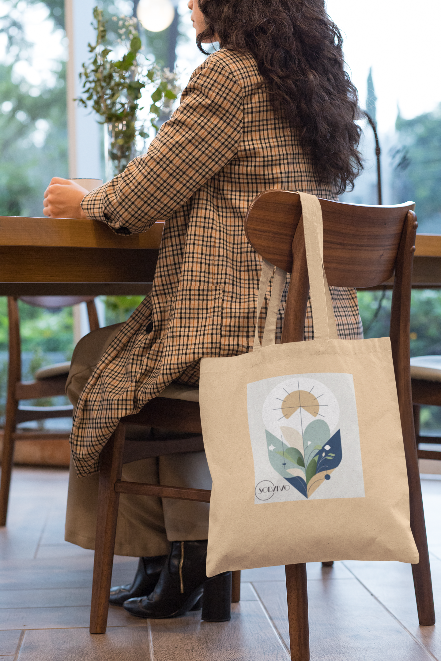 YARA – Bio Tote Bag | Minimalistisches Design von SOLVIVO | Symbol für Balance & Harmonie