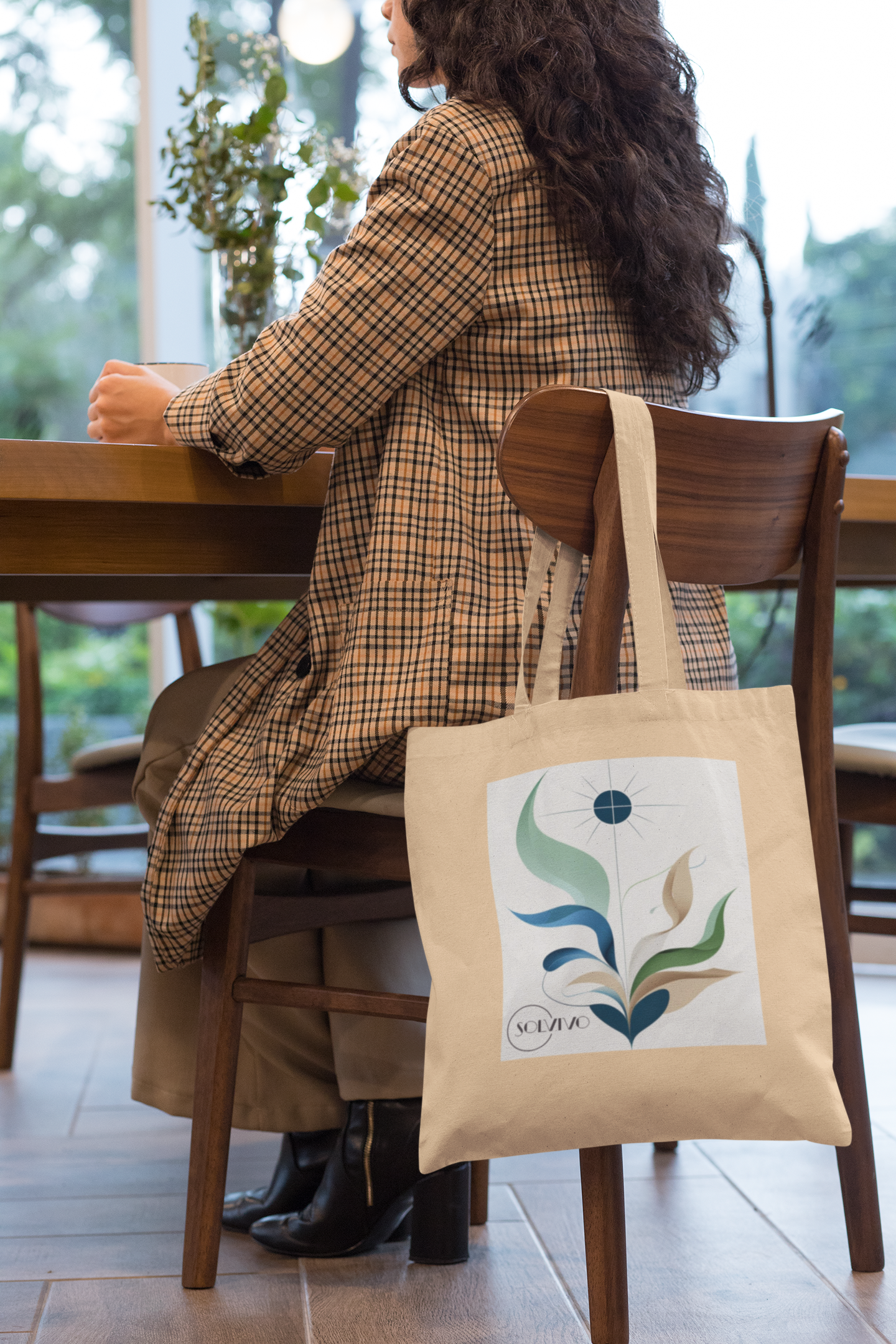 ELAR – Bio Tote Bag | Minimalistisches Design von SOLVIVO | Symbol für Klarheit & Achtsamkeit
