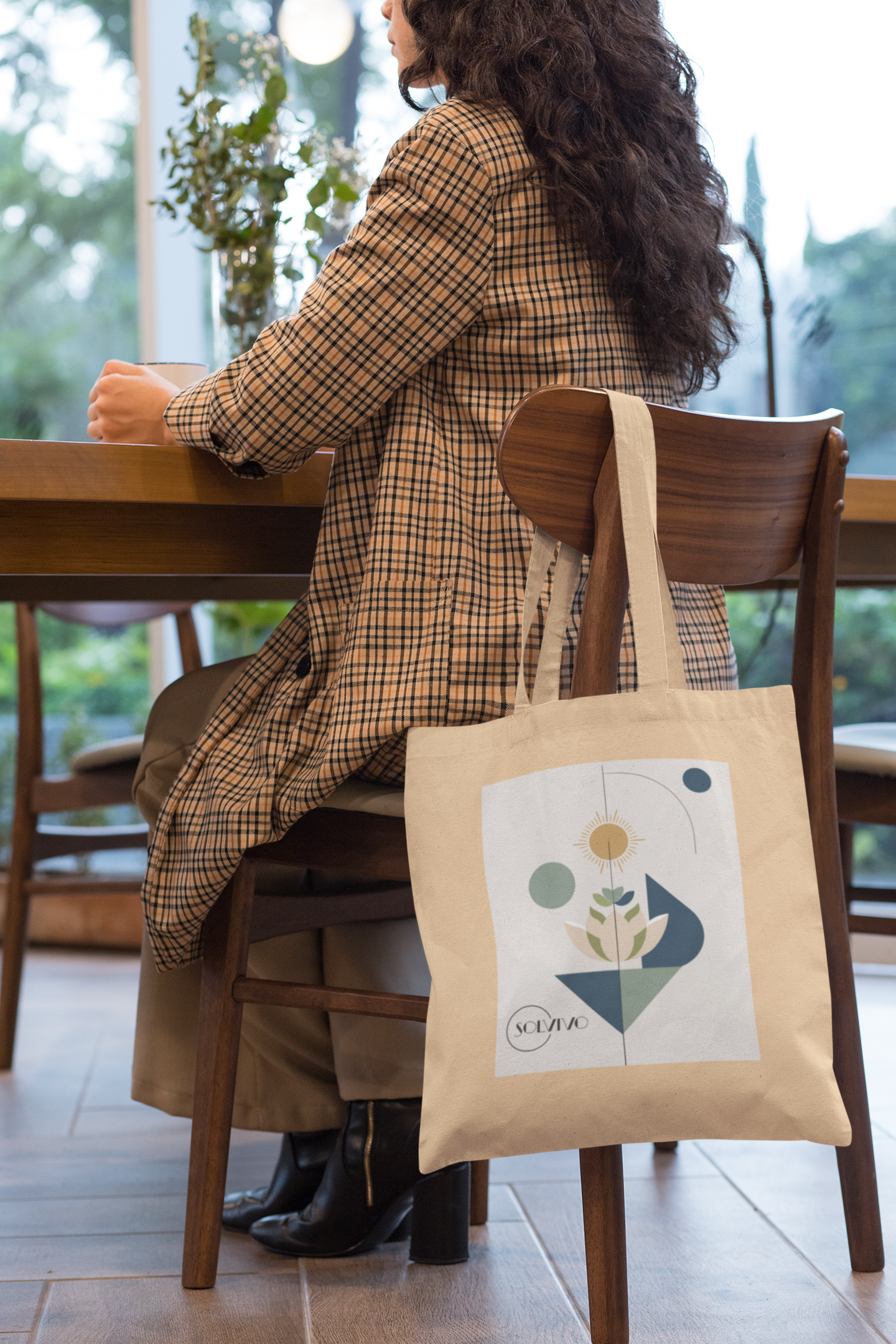 ORI – Bio Tote Bag | Minimalistisches Design von SOLVIVO | Symbol für Ursprung & Orientierung