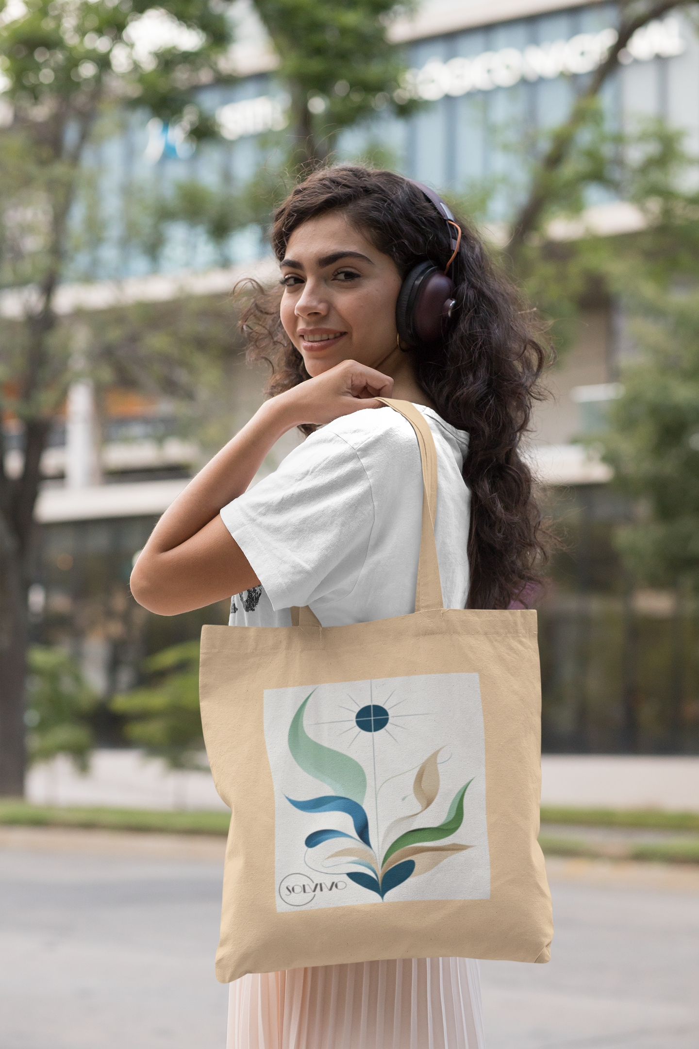 ELAR – Bio Tote Bag | Minimalistisches Design von SOLVIVO | Symbol für Klarheit & Achtsamkeit