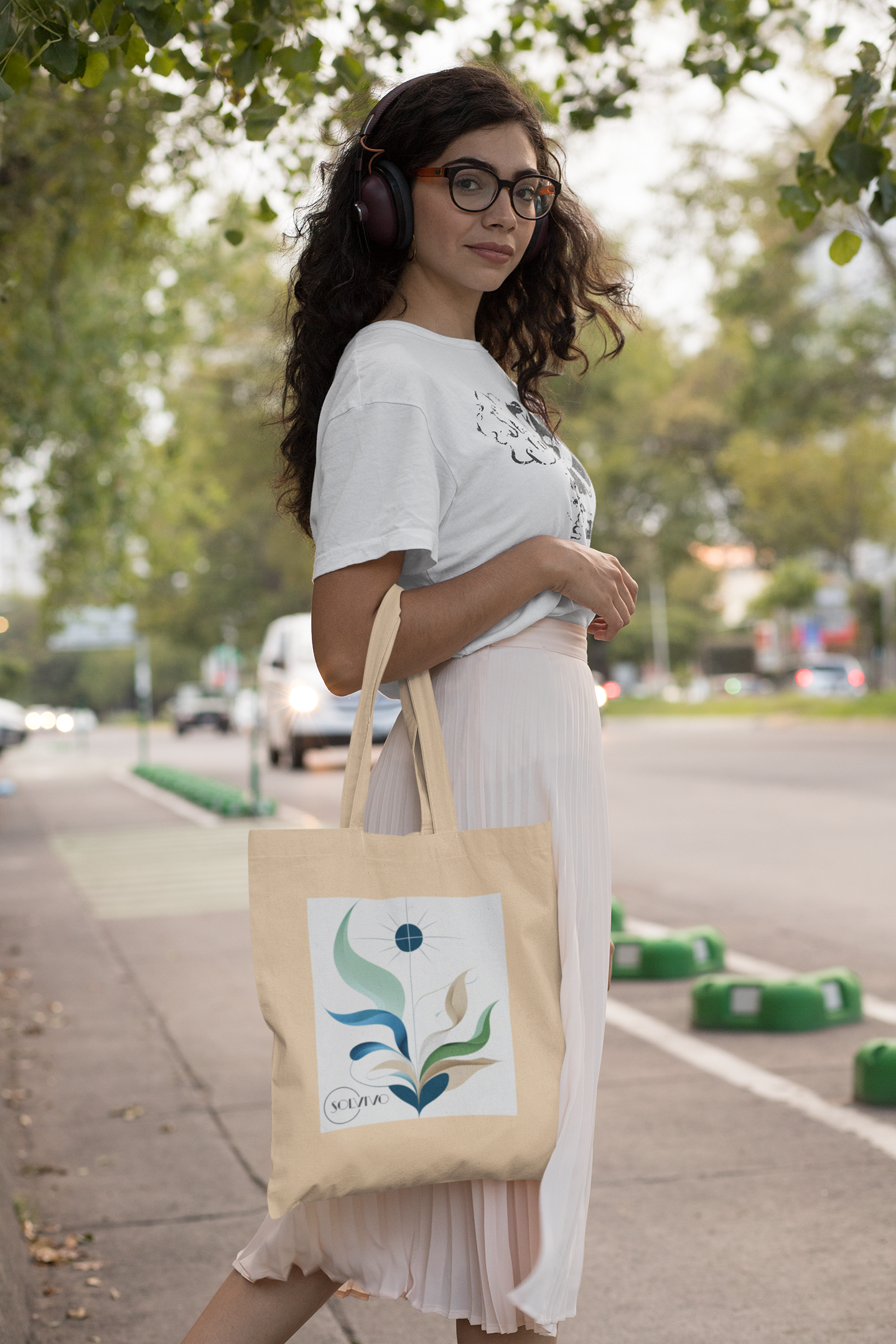 ELAR – Bio Tote Bag | Minimalistisches Design von SOLVIVO | Symbol für Klarheit & Achtsamkeit