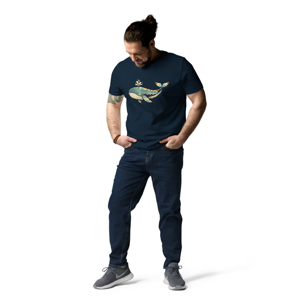 SPIRIT – Unisex Bio T Shirt | Geometrisches Waldesign von SOLVIVO | Symbol für Freiheit & innere Ruhe