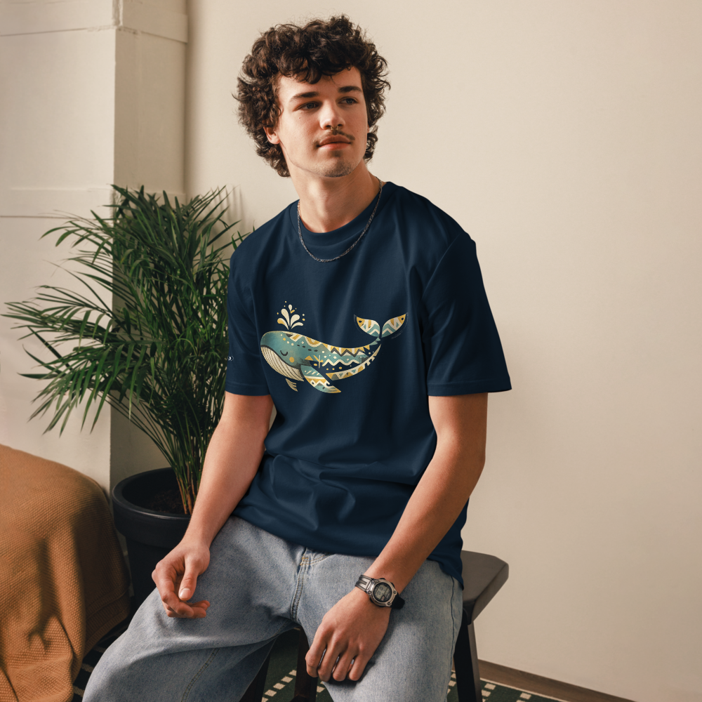 SPIRIT – Unisex Bio T Shirt | Geometrisches Waldesign von SOLVIVO | Symbol für Freiheit & innere Ruhe