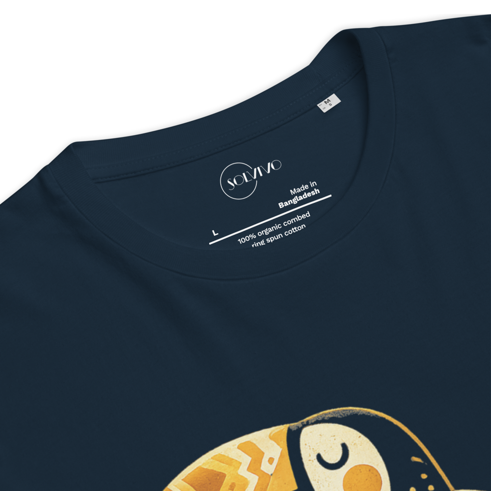 HARMONY – Unisex Bio T Shirt | Geometrisches Tukandesign von SOLVIVO | Symbol für Lebensfreude & Harmonie