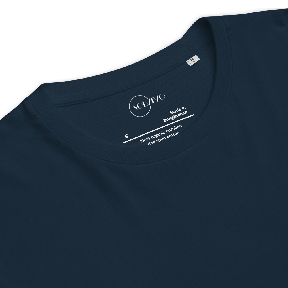 FLOW – Unisex Bio T Shirt | Geometrisches Krokodildesign von SOLVIVO | Symbol für Geduld & Beständigkeit