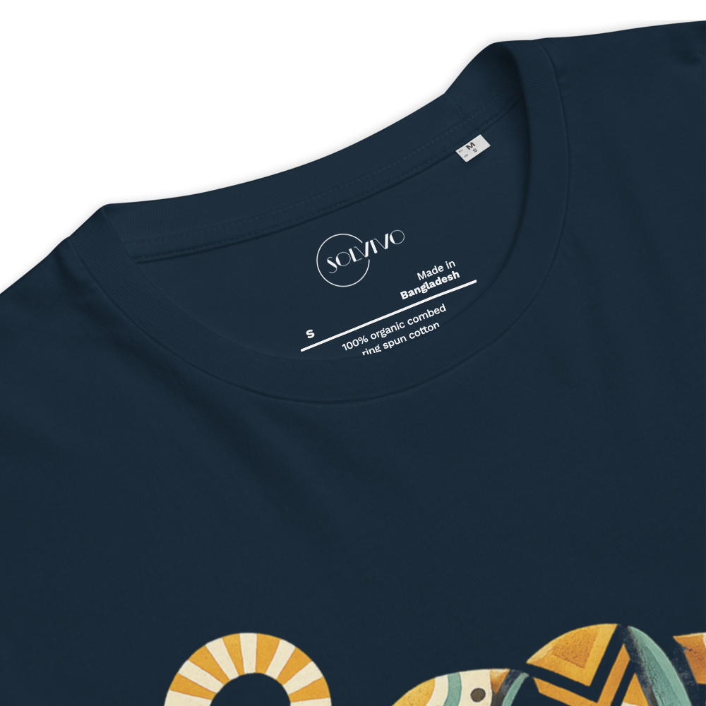 MEMORY – Unisex Bio T Shirt | Geometrisches Elefantendesign von SOLVIVO | Symbol für Stärke & Weisheit