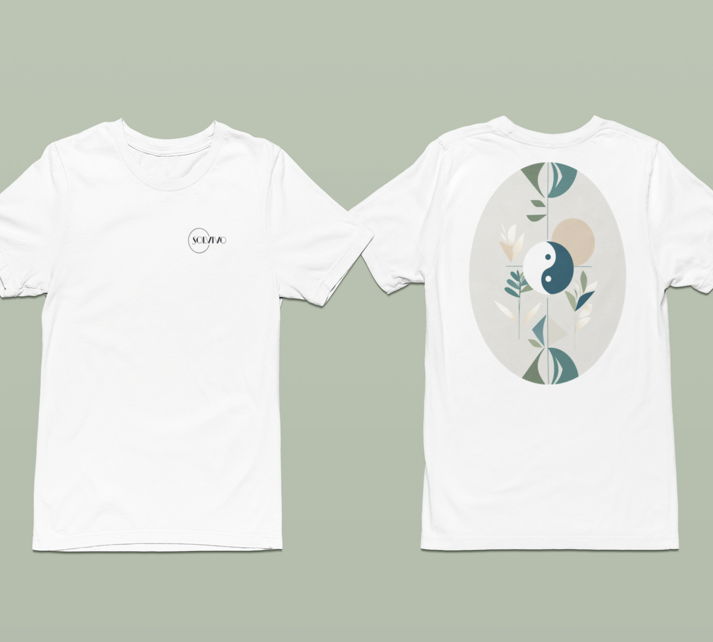NIVO – Unisex Bio T-Shirt | Minimalistisches Design von SOLVIVO | Symbol für Balance & Stabilität