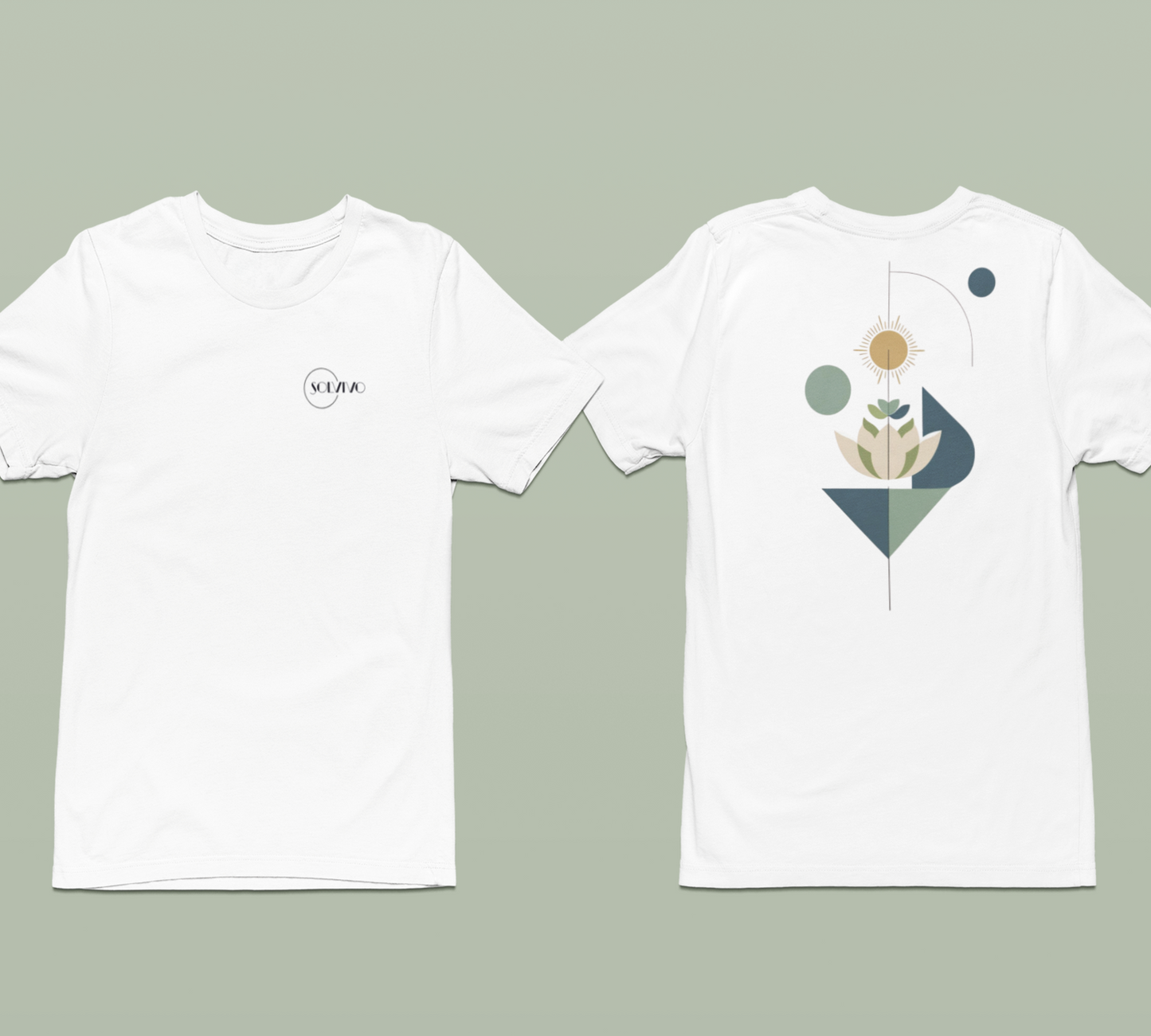 ORI – Unisex Bio T-Shirt | Minimalistisches Design von SOLVIVO | Symbol für Ursprung & Orientierung