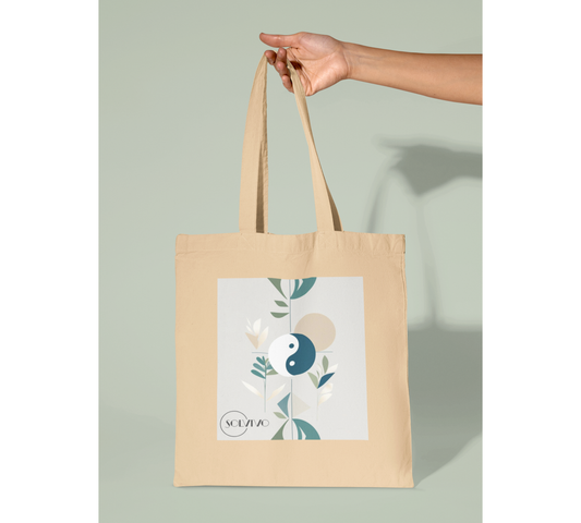 NOOR – Bio Tote Bag | Minimalistisches Design von SOLVIVO | Symbol für Licht & Klarheit
