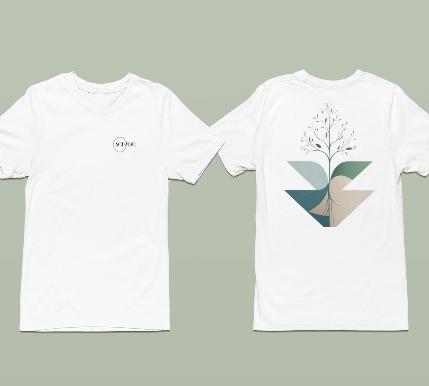 TARU – Unisex Bio T-Shirt | Minimalistisches Design von SOLVIVO | Symbol für Stärke & Wurzeln