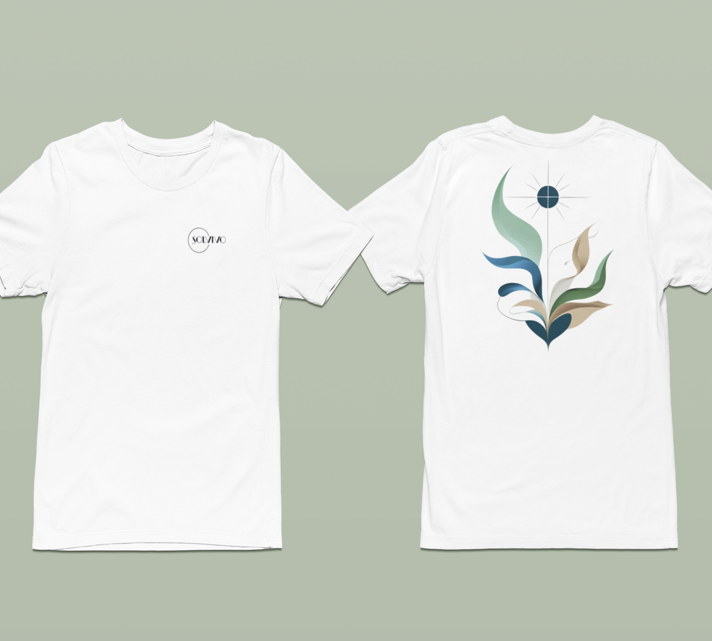 ELAR – Unisex Bio T-Shirt | Minimalistisches Design von SOLVIVO | Symbol für Klarheit & Achtsamkeit