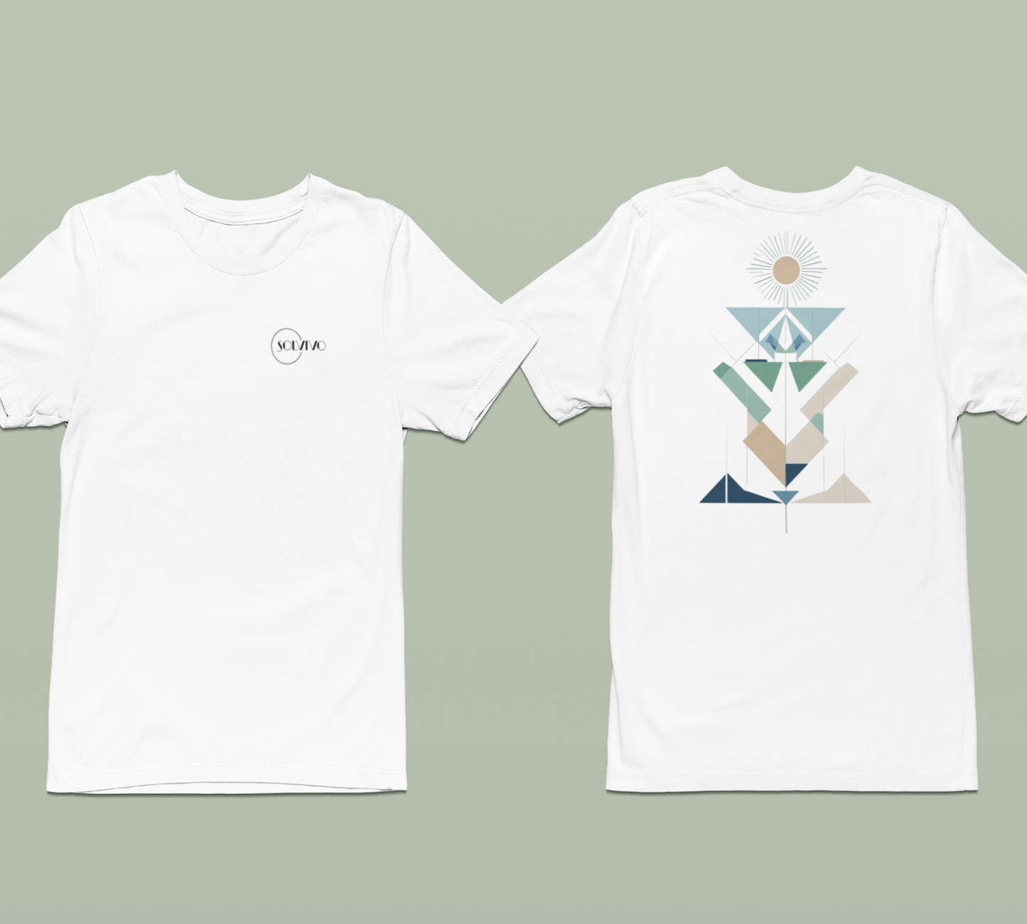 LUMEA – Unisex Bio T-Shirt | Minimalistisches Design von SOLVIVO | Symbol für Bewusstsein & Verbindung