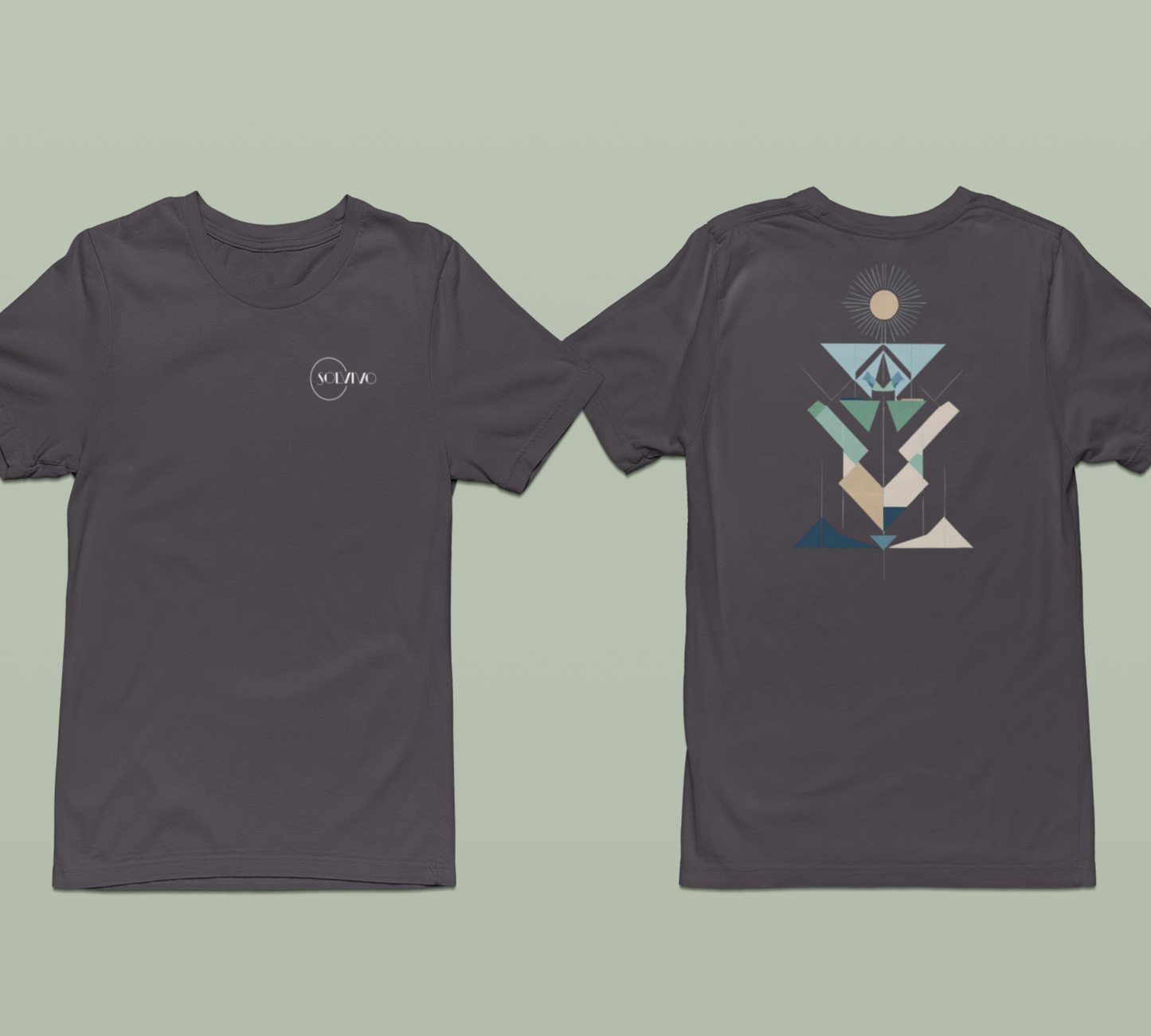 LUMEA – Unisex Bio T-Shirt | Minimalistisches Design von SOLVIVO | Symbol für Bewusstsein & Verbindung