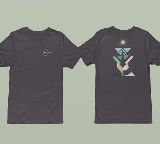 LUMEA – Unisex Bio T-Shirt | Minimalistisches Design von SOLVIVO | Symbol für Bewusstsein & Verbindung