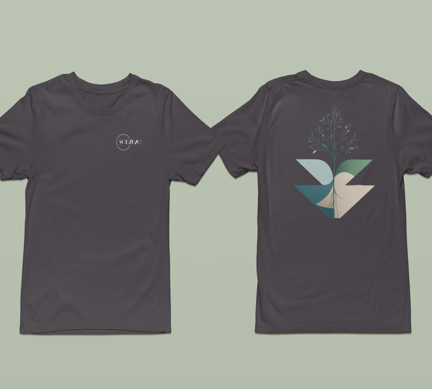 TARU – Unisex Bio T-Shirt | Minimalistisches Design von SOLVIVO | Symbol für Stärke & Wurzeln