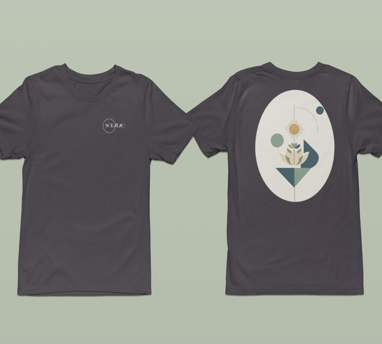 ORI – Unisex Bio T-Shirt | Minimalistisches Design von SOLVIVO | Symbol für Ursprung & Orientierung