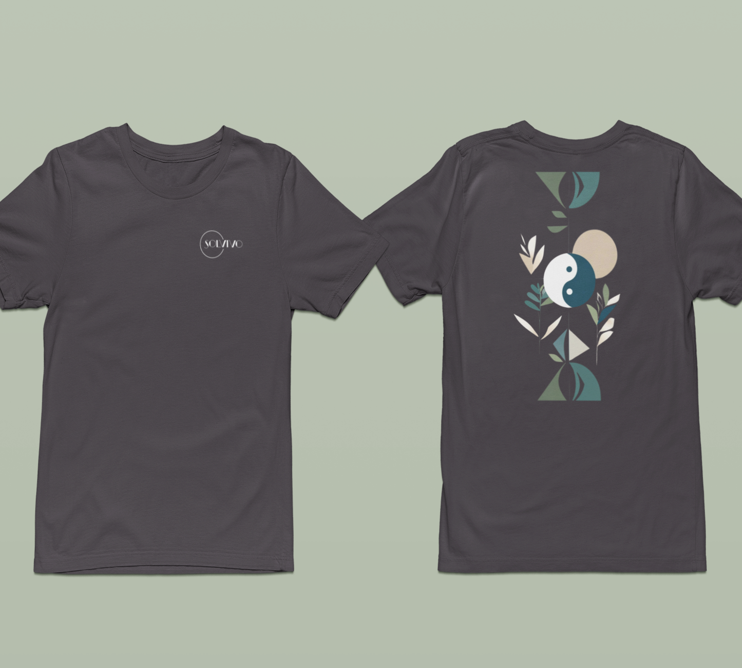 NIVO – Unisex Bio T-Shirt | Minimalistisches Design von SOLVIVO | Symbol für Balance & Stabilität