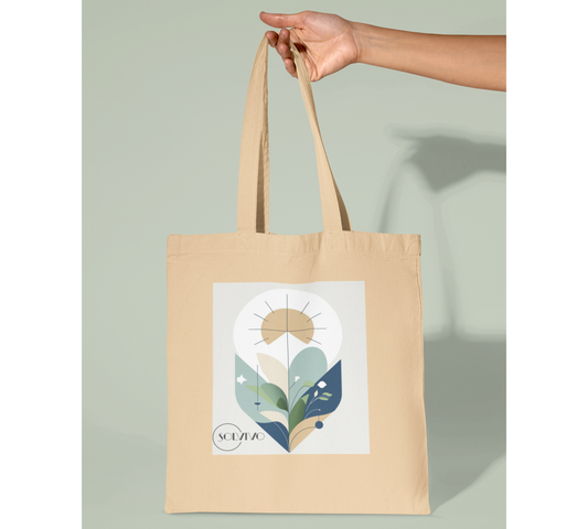 YARA – Bio Tote Bag | Minimalistisches Design von SOLVIVO | Symbol für Balance & Harmonie