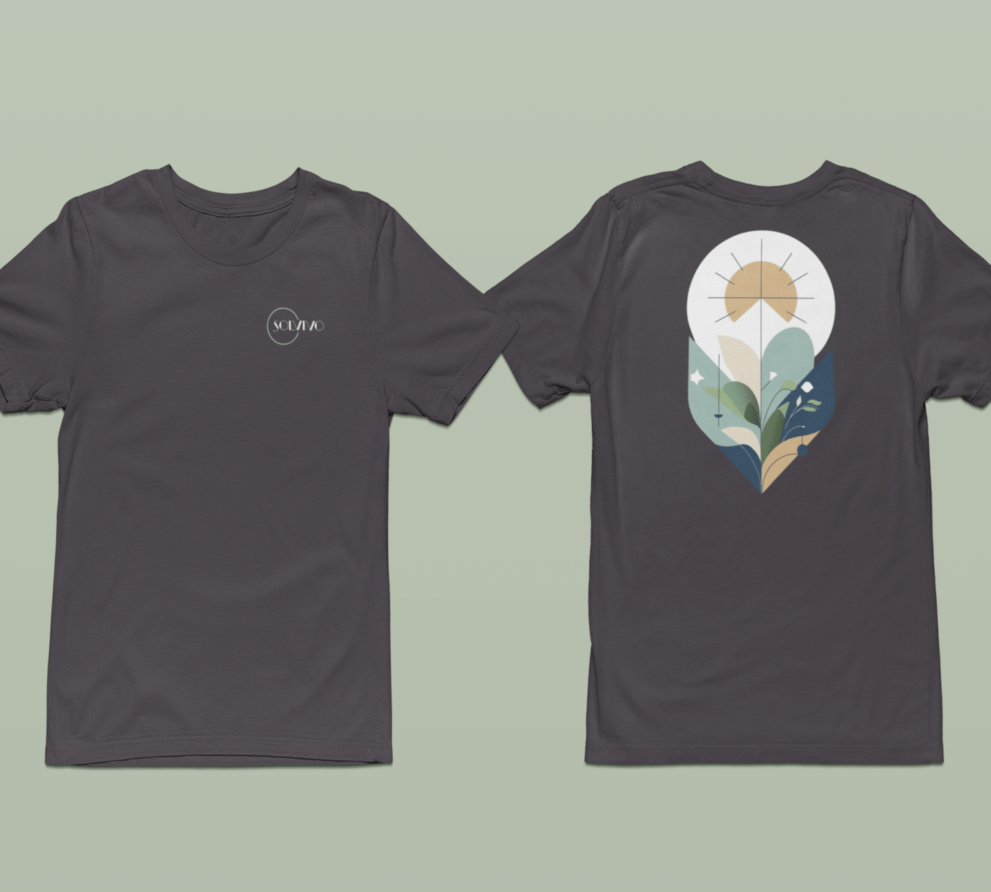 YARA – Unisex Bio T-Shirt | Minimalistisches Design von SOLVIVO | Symbol für Balance & Harmonie