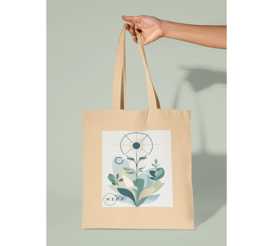TARU – Bio Tote Bag | Minimalistisches Design von SOLVIVO | Symbol für Stärke & Wurzeln