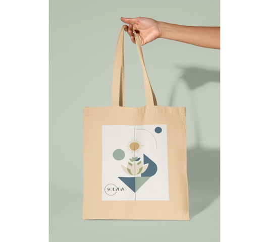 ORI – Bio Tote Bag | Minimalistisches Design von SOLVIVO | Symbol für Ursprung & Orientierung